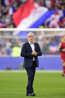 joie des joueurs de l equipe de France en fin de match Didier Deschamps - entraineur (France) FOOTBALL : France vs Allemagne - Ligue des Nations UEFA - St Denis - 16 10 2018 JBAutissier Panoramic 