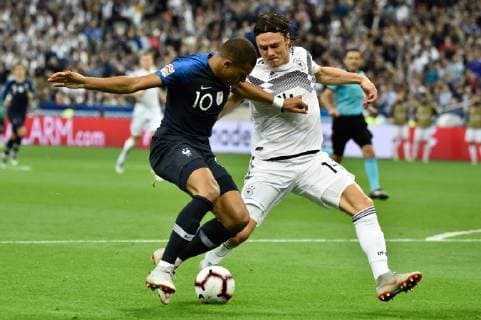 Kylian Mbappe (fr) FOOTBALL : France vs Allemagne - 4eme Tour Ligue des Nations - Saint-Denis - 16 10 2018 ThierryBreton Panoramic 
