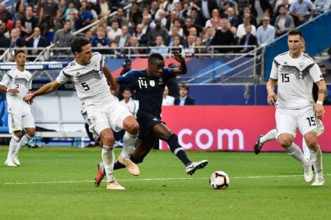 Action du Panalty sur Blaise Matuidi (fr) FOOTBALL : France vs Allemagne - 4eme Tour Ligue des Nations - Saint-Denis - 16 10 2018 ThierryBreton Panoramic 