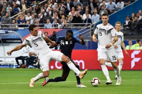 Action du Panalty sur Blaise Matuidi (fr) FOOTBALL : France vs Allemagne - 4eme Tour Ligue des Nations - Saint-Denis - 16 10 2018 ThierryBreton Panoramic 