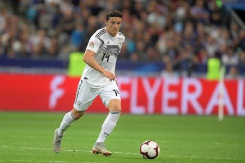 Fussball, UEFA Nations League, Frankreich vs. Deutschland , 16.10.2018, Stade de France Paris, Nico Schulz Deutschland, Aktion Einzelbild