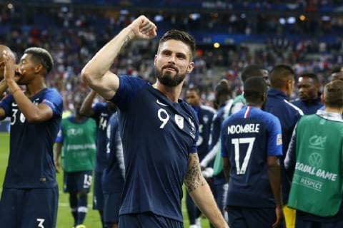 joie Olivier Giroud (France) FOOTBALL : France vs Allemagne - Ligue des Nations - 16 10 2018 GwendolineLeGoff Panoramic 
