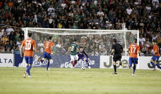 Fußball, Mexiko - Chile October 16, 2018 - EUM20181016DEP12.JPG.QUERETARO, Qro., SoccerFutbol-Seleccion Nacional.- Acciones del partido amistoso de las selecciones de Mexico ante Chile en el estadio Corregidora, la noche del martes 16 de octubre de 2018. Foto: Agencia EL UNIVERSALAgustin SalinasRCC. Latin News: October 16, 2018 Copyright: xElxUniversalx