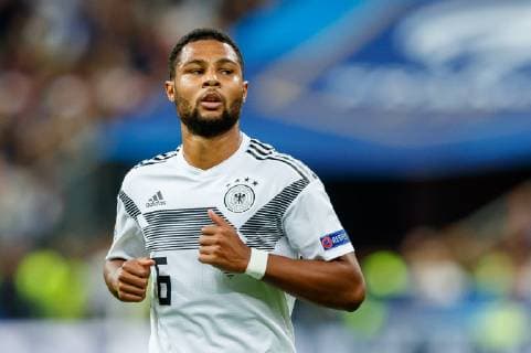 Paris, France, 16.10.2018, UEFA Nations League, League A, Group 1, Frankreich - Deutschland Serge Gnabry (GER) schaut ( DeFodi048