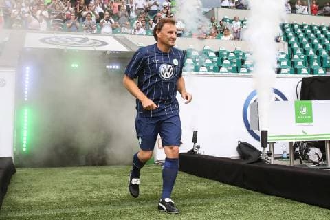Frank Greiner (VfL Wolfsburg Allstars) - Anlässlich des 20-jährigen Bundesliga-Jubiläums Spielen zwei Legendenmannschaften in einem Jubiläumsspiel 97er Aufstiegshelden gegen die VfL-Allstars in der Volkswagen Arena in Wolfsburg - Deutschland, Fußball, Mann, Männer,11.06.2017 *** Frank Greiner VfL Wolfsburg Allstars On the occasion of the 20th anniversary of the Bundesliga Two legend teams play in a jubilee game 97th promotion heroes against VfL Allstars in the Volkswagen Arena in Wolfsburg Germany Football Men Men 11 06 2017