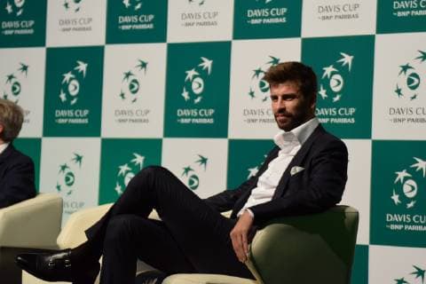 Tennis, DavisCup Pressetermin in Madrid Presentacion de la Copa Davis en Madrid Madrid, Spain 17-10-18 Gerard Pique Presentation of Davis Cup in Madrid