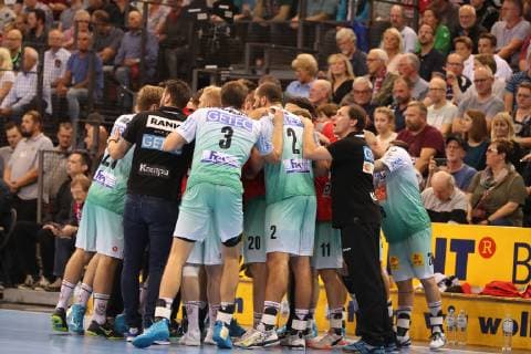 SG Flensburg-Handewitt vs SC Magdeburg, Handball, DHB-Pokal, Achtelfinale, 17.10.18 Team Magdeburg