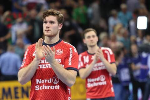 SG Flensburg-Handewitt vs SC Magdeburg, Handball, DHB-Pokal, Achtelfinale, 17.10.18 Johannes Golla (SG Flensburg-Handewitt, 04) ist traurig