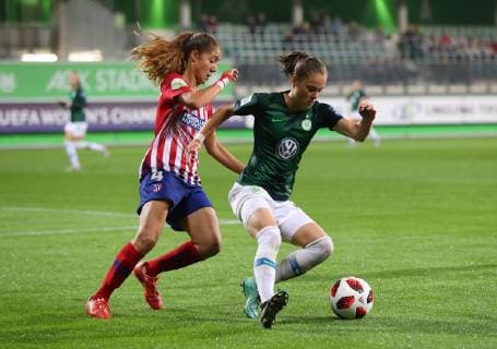 VfL vs Atletico Madrid, CL Wolfsburg, Deutschland. 17.10.2018, FUßBALL - VfL Wolfsburg vs Atletico Madrid, Champions League, Achtelfinale, Saison 2015-2016, Volkswagen Arena. Bild zeigt: Ewa Pajor (VfL Wolfsburg) Wolfsburg