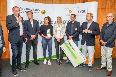 Verleihung des Grünen Bandes des DOSB und der Commerzbank 2018 an den LTTC Rot-Weiß , Berlin, 17.10.2018,
