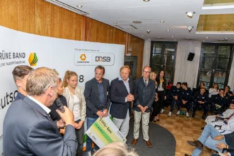 Verleihung des Grünen Bandes des DOSB und der Commerzbank 2018 an den LTTC Rot-Weiß , Berlin, 17.10.2018,
