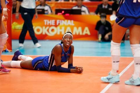 Paola Ogechi Egonu (ITA), OCTOBER 19, 2018 - Volleyball : FIVB Volleyball Women s World Championship WM Weltmeisterschaft Japan 2018 Final Round Semi-final match between China 2-3 Italy at Yokohama Arena in Kanagawa, Japan. NOxTHIRDxPARTYxSALES.  (88372212)