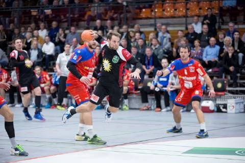 Luebbecke, Deutschland 20.10.2018: 2. HBL - 2018 2019 - TuS-N-Luebbecke vs. HBW Balingen-Weilstetten (M) Jens Bechtloff (Luebbecke) Luebbecke Nordrhein-Westfalen Deutschland Merkur Arena