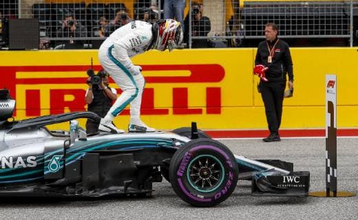Sport Bilder des Tages Motorsports: FIA Formula One World Championship WM Weltmeisterschaft 2018; Grand Prix; United States, FORMULA 1 PIRELLI 2018 UNITED STATES GRAND PRIX , Circuit of The Americas 44 Lewis Hamilton (GBR, Mercedes AMG Petronas F1 Team), Austin United States