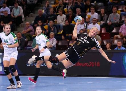 BAU 21.10.2018 Ludwigsburg Handball SG BBM Bietigheim vs. FTC-Rail Cargo Hungaria, Antje Lauenroth (BBM)