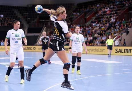 BAU 21.10.2018 Ludwigsburg Handball SG BBM Bietigheim vs. FTC-Rail Cargo Hungaria, vorn Angela Malestein (BBM)