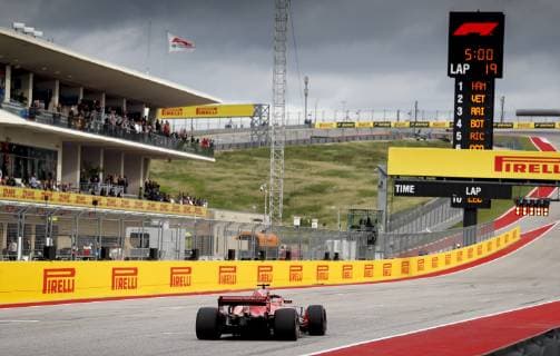 Motorsports: FIA Formula One World Championship WM Weltmeisterschaft 2018; Grand Prix; United States, FORMULA 1 PIRELLI 2018 UNITED STATES GRAND PRIX , Circuit of The Americas , 5 Sebastian Vettel (GER, Scuderia Ferrari) Austin United States