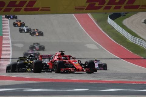 Photo4 LaPresse 21 10 2018 Austin, USA Grand Prix Formula One USA 2018 In the pic: race, Sebastian Vettel (GER) Scuderia Ferrari SF71H  Copyright: xPhoto4 LaPressex
