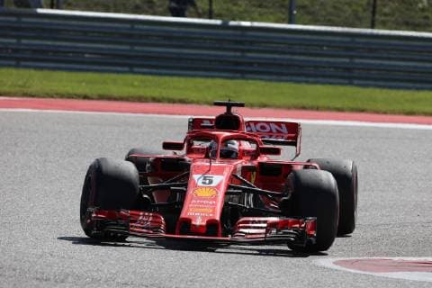 Photo4 LaPresse 21 10 2018 Austin, USA Grand Prix Formula One USA 2018 In the pic: race, Sebastian Vettel (GER) Scuderia Ferrari SF71H  Copyright: xPhoto4 LaPressex