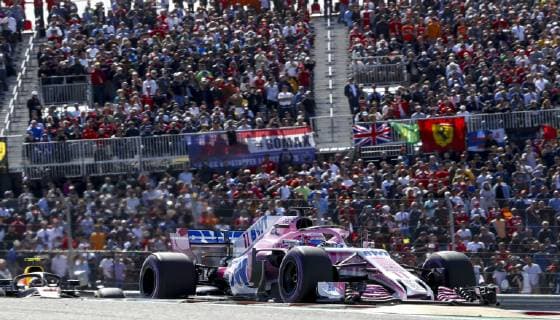 Motorsports: FIA Formula One World Championship WM Weltmeisterschaft 2018; Grand Prix; United States, FORMULA 1 PIRELLI 2018 UNITED STATES GRAND PRIX , Circuit of The Americas 11 Sergio Perez (MEX, Sahara Force India F1 Team), Austin United States