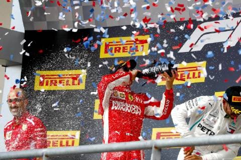Motorsports: FIA Formula One World Championship WM Weltmeisterschaft 2018; Grand Prix; United States, FORMULA 1 PIRELLI 2018 UNITED STATES GRAND PRIX , Circuit of The Americas 7 Kimi Raikkonen (FIN, Scuderia Ferrari), , 5 Sebastian Vettel (GER, Scuderia Ferrari) Austin United States