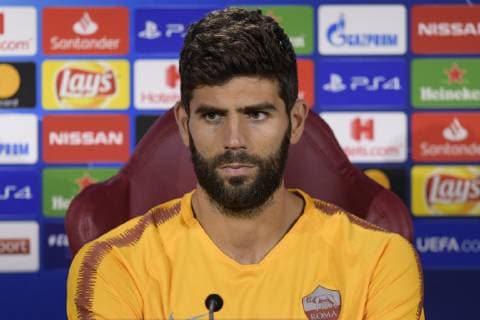 Photo Luciano Rossi AS Roma LaPresse22 10 2018 Roma (Italia SoccerPress CoferenceIn the pic: Federico FazioTrigoria Roma  Copyright: xLucianoxRossi ASxRoma LaPresse Lx