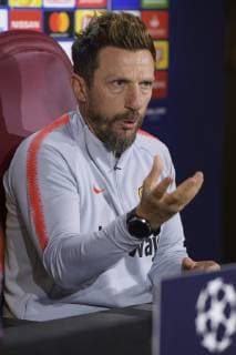 Photo Luciano Rossi AS Roma LaPresse22 10 2018 Roma (Italia SoccerPress CoferenceIn the pic: Eusebio Di FrancescoTrigoria Roma  Copyright: xLucianoxRossi ASxRoma LaPresse Lx