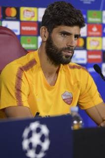 Photo Luciano Rossi AS Roma LaPresse22 10 2018 Roma (Italia SoccerPress CoferenceIn the pic: Federico FazioTrigoria Roma  Copyright: xLucianoxRossi ASxRoma LaPresse Lx