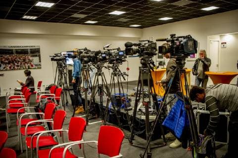 22-10-2018 VOETBAL: TRAINING EN PERSCONFERENTIE AJAX: AMSTERDAM Media, pers Foto: SCS Michel Utrecht xVIxVIxImagesx xSoenarxChamidxsportfotografiexIVx 12531907