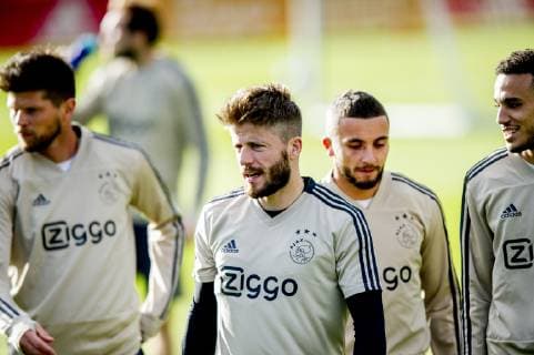 22-10-2018 VOETBAL: TRAINING EN PERSCONFERENTIE AJAX: AMSTERDAM Lasse Schone (Ajax) Foto: SCS Michel Utrecht xVIxVIxImagesx xSoenarxChamidxsportfotografiexIVx 12531925