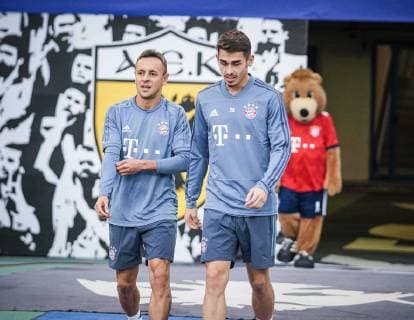 links Rafinha 13 (FC Bayern Muenchen), Training, AEK Athen vs. FC Bayern Muenchen, Fussball, Vorrunde, Champions League, 22.10.2018 Athen Athen Griechenland