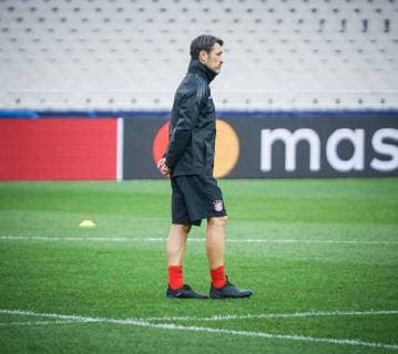 Chef-Trainer Nico Kovac (FC Bayern Muenchen) beobachtet das Training, Training, AEK Athen vs. FC Bayern Muenchen, Fussball, Vorrunde, Champions League, 22.10.2018 Athen Athen Griechenland