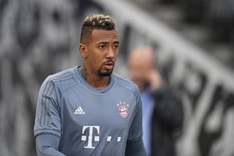 Bayern Munchen, official traininga Bayern Munchen s Jerome Boateng in action during the official training of Bayern Munchen one day before the game for UEFA Champions League against AEK Athens, on Olimpic Stadium, Athens, Greece, 22 October 2018 Copyright: xAlexxNicodimx