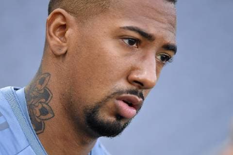 Bayern Munchen, official traininga Bayern Munchen s Jerome Boateng in action during the official training of Bayern Munchen one day before the game for UEFA Champions League against AEK Athens, on Olimpic Stadium, Athens, Greece, 22 October 2018 Copyright: xAlexxNicodimx