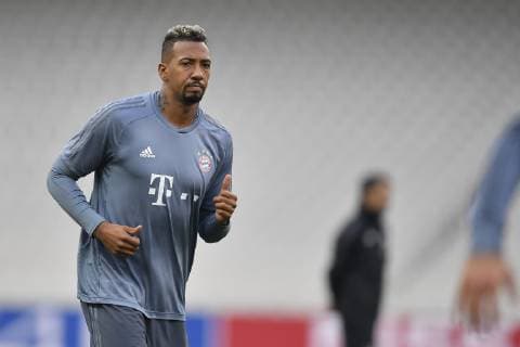 Bayern Munchen, official traininga Bayern Munchen s Jerome Boateng in action during the official training of Bayern Munchen one day before the game for UEFA Champions League against AEK Athens, on Olimpic Stadium, Athens, Greece, 22 October 2018 Copyright: xAlexxNicodimx
