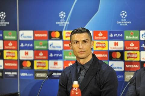 Sport Bilder des Tages Fu?ball, CL, Juventus Turin Pressekonferenz Juventus press conference PK Pressekonferenz Cristiano Ronaldo during the Juventus press conference at Old Trafford, Manchester Content Not Available For UK Newspapers Copyright: xStefanoxGnechx FIL-12441-0009