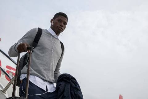23.10.2018, Fussball, Saison 2018 2019, Champions League, Ankunft des FC Schalke 04 in Istanbul Türkei Breel EMBOLO (FC Schalke 04) Istanbul Türkei