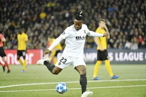 23.10.2018 Bern,Schweiz, Fussball Herren UEFA Champions League BSC Young Boys - Valencia CF Im Bild : Valencias orschuetze Michy Batshuayi Gestik Aktion Einzelbild