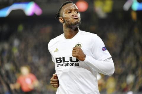23.10.2018 Bern,Schweiz, Fussball Herren UEFA Champions League BSC Young Boys - Valencia CF Im Bild : Valencias Torschuetze Michy Batshuayi Gestik Aktion Einzelbild