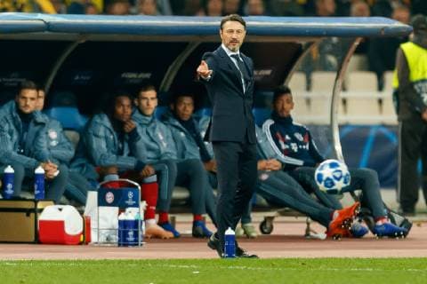 Griechenland, Athen 22.10.2018, UEFA Champions League - 2018 19 Season, Vorrunde, Gruppenphase - Gruppe E - 3. Spieltag, AEK Athen - FC Bayern Muenchen, Cheftrainer Niko Kovac (FCB) gestikuliert, gestik ( DeFodi048