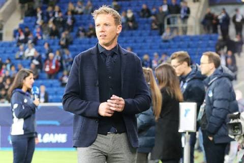 23.10.2018, xtvx, Fussball UEFA Champions League, TSG 1899 Hoffenheim - Olympique Lyon emspor, v.l. Trainer Julian Nagelsmann (TSG 1899 Hoffenheim) Portrait (DFL DFB REGULATIONS PROHIBIT ANY USE OF PHOTOGRAPHS as IMAGE SEQUENCES and or QUASI-VIDEO) Sinsheim