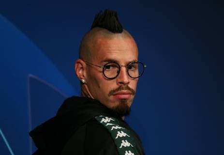 October 23, 2018 - Paris, France - SSC Napoli press conference PK Pressekonferenz : UEFA Champions League Group C .Napoli captain Marek Hamsik at Parc des Princes in Paris, France on October 23, 2018. SSC Napoli Training Session And Press Conference  - ZUMAn230 20181023_zaa_n230_284 Copyright: xMatteoxCiambellix