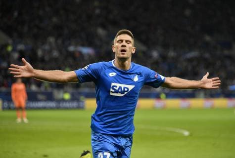 TOR zum 1:1 Andrej Kramaric TSG 1899 Hoffenheim Torjubel TSG 1899 Hoffenheim vs Olympique Lyon Champions League CL Gruppenphase 23.10.2018 DFL REGULATIONS PROHIBIT ANY USE OF PHOTOGRAPHS AS IMAGE SEQUENCES AND OR QUASI-VIDEO TSG 1899 Hoffenheim vs Olympique Lyon