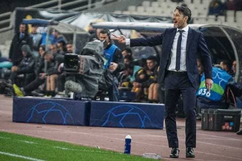 Torjubel von Chef-Trainer Nico Kovac (FC Bayern Muenchen)0, AEK Athen vs. FC Bayern Muenchen, Fussball, Vorrunde, Champions League, 23.10.2018 Athen Athen Griechenland