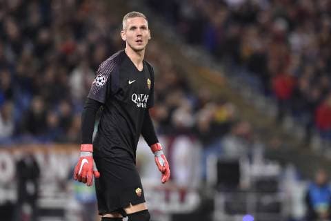 Robin Olsen of AS Roma during the UEFA Champions League group stage match between Roma and CSKA Moscow at Stadio Olimpico, Rome, Italy on 23 October 2018. Copyright: xGiuseppexMaffiax 21620037