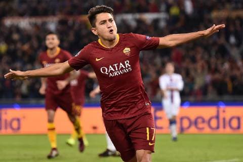As Roma 23 10 2018 - Champions League Roma-Cska Mosca foto Antonello Sammarco Image nella foto: esultanza gol Cengiz Under 