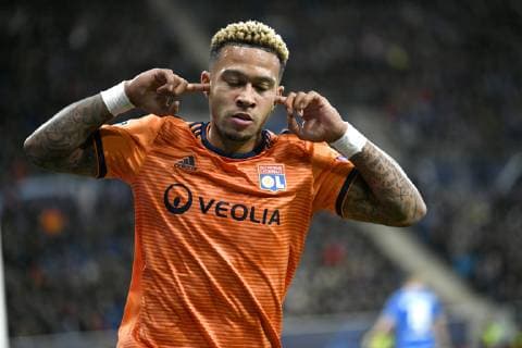 TOR zum 3:2 Memphis Depay Olympique Lyon Torjubel TSG 1899 Hoffenheim vs Olympique Lyon Champions League CL Gruppenphase 23.10.2018 DFL REGULATIONS PROHIBIT ANY USE OF PHOTOGRAPHS AS IMAGE SEQUENCES AND OR QUASI-VIDEO TSG 1899 Hoffenheim vs Olympique Lyon