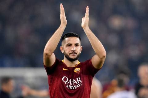 Fußball, CL, AS Rom - ZSKA Moskau Kostas Manolas of AS Roma waves fans at the end of the Uefa Champions League 2018 2019 Group G football match between AS Roma and CSKA Moscow at Olimpico stadium Allianz Stadium, Rome, October, 23, 2018 Foto Andrea Staccioli Insidefoto andreaxstaccioli