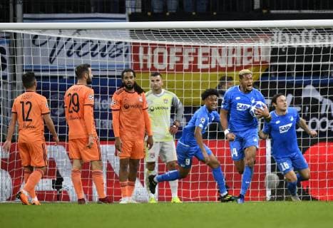 TOR zum 3:3 Joelinton TSG 1899 Hoffenheim Torjubel TSG 1899 Hoffenheim vs Olympique Lyon Champions League CL Gruppenphase 23.10.2018 DFL REGULATIONS PROHIBIT ANY USE OF PHOTOGRAPHS AS IMAGE SEQUENCES AND OR QUASI-VIDEO TSG 1899 Hoffenheim vs Olympique Lyon