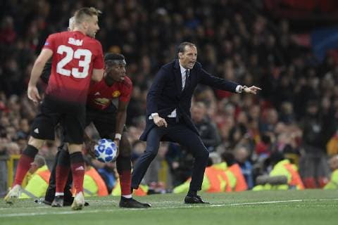 Photo LaPresse - Fabio Ferrari October 23, 2018 Manchester, United Kingdom soccer Manchester United ManU vs Juventus Fc - Uefa Champions League 2018 2019 - "Old Trafford" Stadium - Group H. In the pic:Massimiliano Allegri (Juventus F.C.);  Copyright: xFabioxFerrari LaPressex